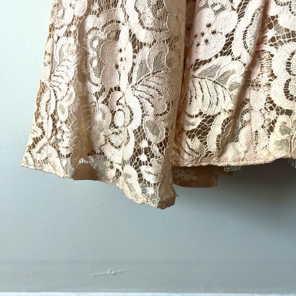 Vintage 50s Lace Gown, David Hart, Rhinestone Shell Embellishment, Small - Picture 13 of 14